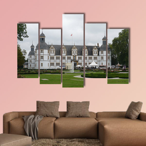 White Castle in Paderborn Germany multi panel canvas wall art