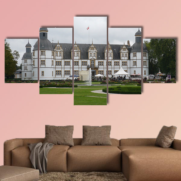 White Castle in Paderborn Germany multi panel canvas wall art