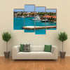 Helicopter Pad in Yacht Harbor Multi panel canvas wall art