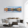 Karlsruhe castle reflected in water in summer evening Panoramic canvas Wall Art