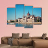 Hungarian Parliament and River Danube multi panel canvas wall art