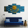 The national flag of Kazakhstan Multi Panel Canvas Wall Art