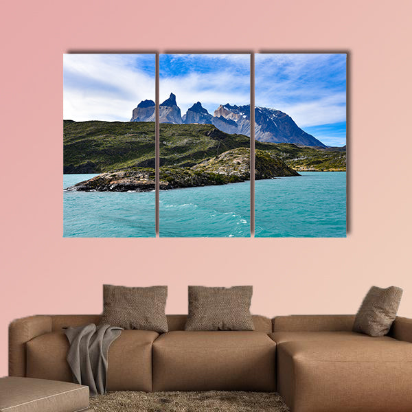 Lake Pehoe and Los Cuernos (The Horns), National Park Torres wall art
