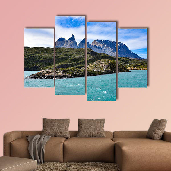 Lake Pehoe and Los Cuernos (The Horns), National Park Torres wall art