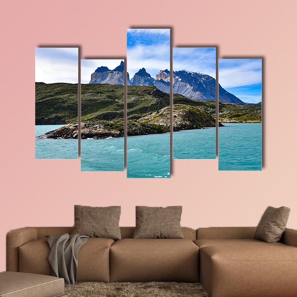 Lake Pehoe and Los Cuernos (The Horns), National Park Torres wall art