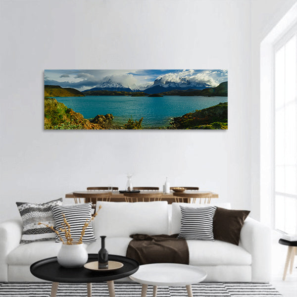 View of Torres Mountains panoramic canvas wall art