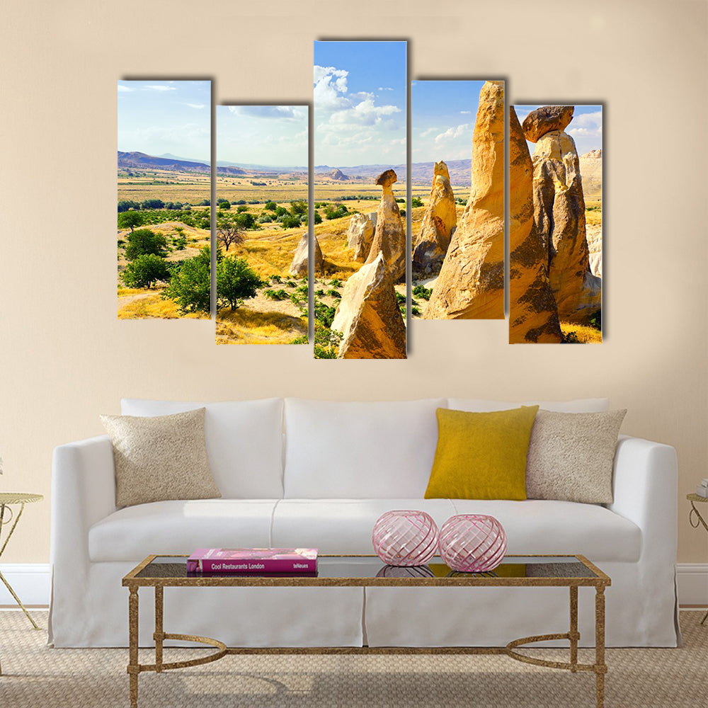 Magnificent rock landscape. Cappadocia, Turkey, multi panel canvas wall art