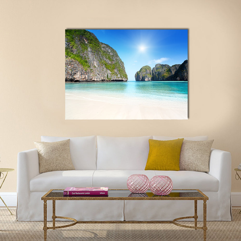 Maya Bay Phi Phi Leh Island, Thailand Multi Panel Canvas Wall Art