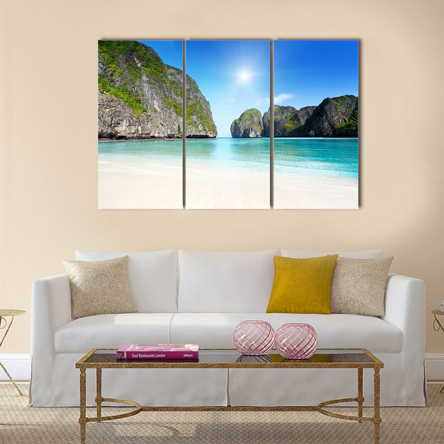 Maya Bay Phi Phi Leh Island, Thailand Multi Panel Canvas Wall Art