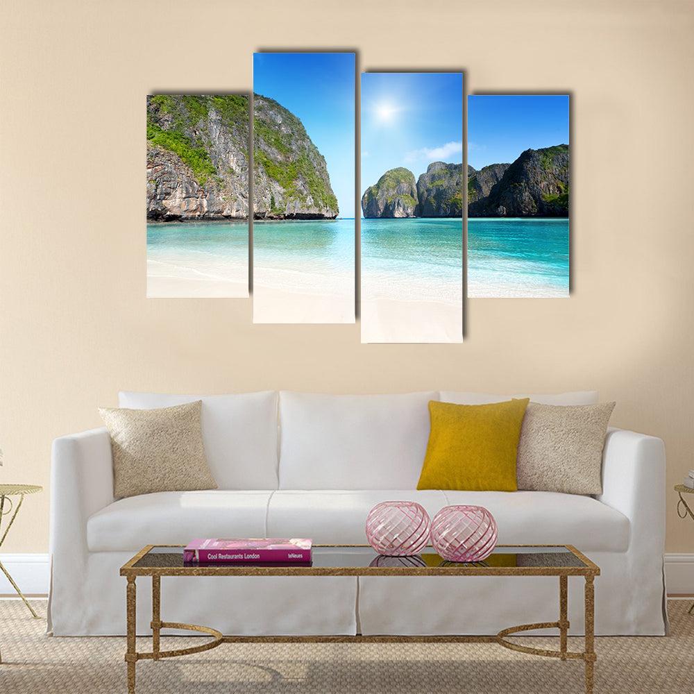 Maya Bay Phi Phi Leh Island, Thailand Multi Panel Canvas Wall Art