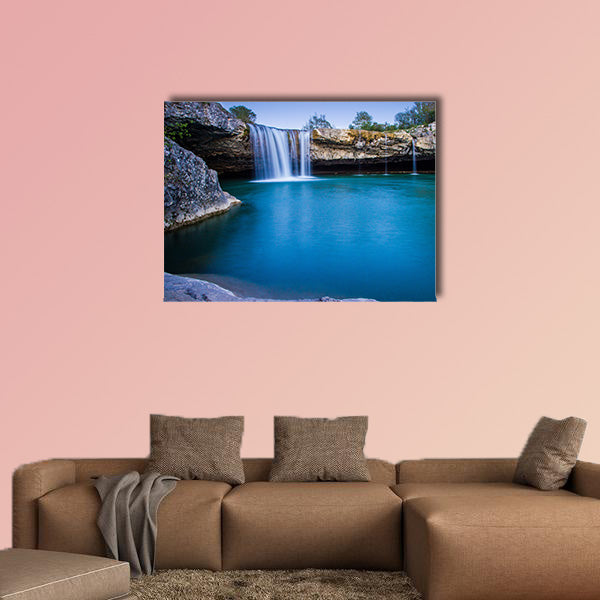 Zarecki Krov waterfall in Pazincica River multi panel canvas wall art