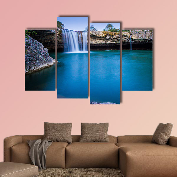 Zarecki Krov waterfall in Pazincica River multi panel canvas wall art