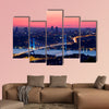 Istanbul Bosporus Bridge on sunset multi panel canvas wall art