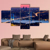 Istanbul Bosporus Bridge on sunset multi panel canvas wall art