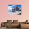 View of Cholatse peak. Blue sky with clouds Nepal Multi panel canvas wall art