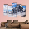 View of Cholatse peak. Blue sky with clouds Nepal Multi panel canvas wall art