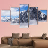 View of Cholatse peak. Blue sky with clouds Nepal Multi panel canvas wall art