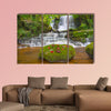 Mun daeng Waterfall, the beautiful waterfall in deep forest multi panel canvas wall art