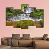 Mun daeng Waterfall, the beautiful waterfall in deep forest multi panel canvas wall art