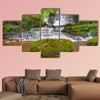 Mun daeng Waterfall, the beautiful waterfall in deep forest multi panel canvas wall art