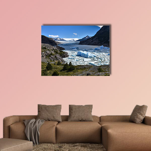 Lake Grey and the Grey Glaciar in the Southern Patagonian wall art