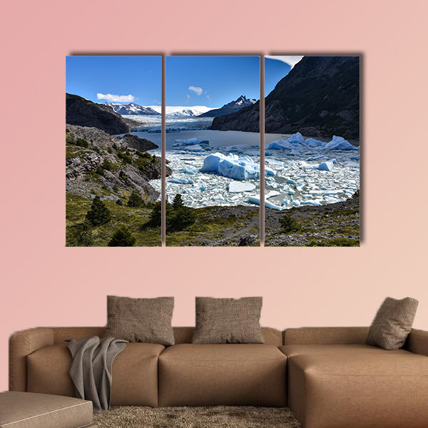 Lake Grey and the Grey Glaciar in the Southern Patagonian wall art