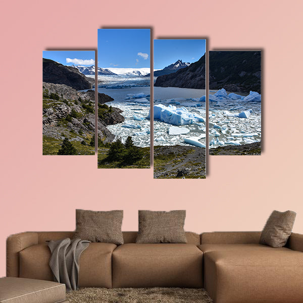 Lake Grey and the Grey Glaciar in the Southern Patagonian wall art