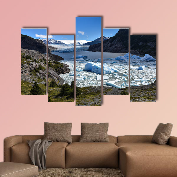 Lake Grey and the Grey Glaciar in the Southern Patagonian wall art