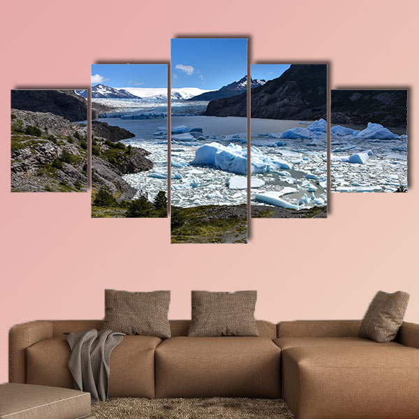 Lake Grey and the Grey Glaciar in the Southern Patagonian wall art