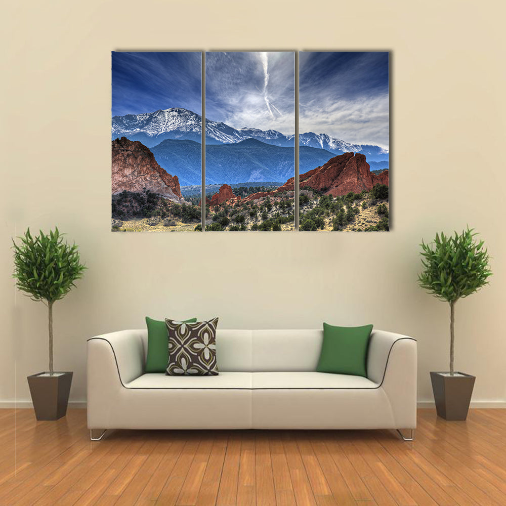 A Beautiful Illustration Of The Garden Of The God, Multi Panel Canvas Wall Art