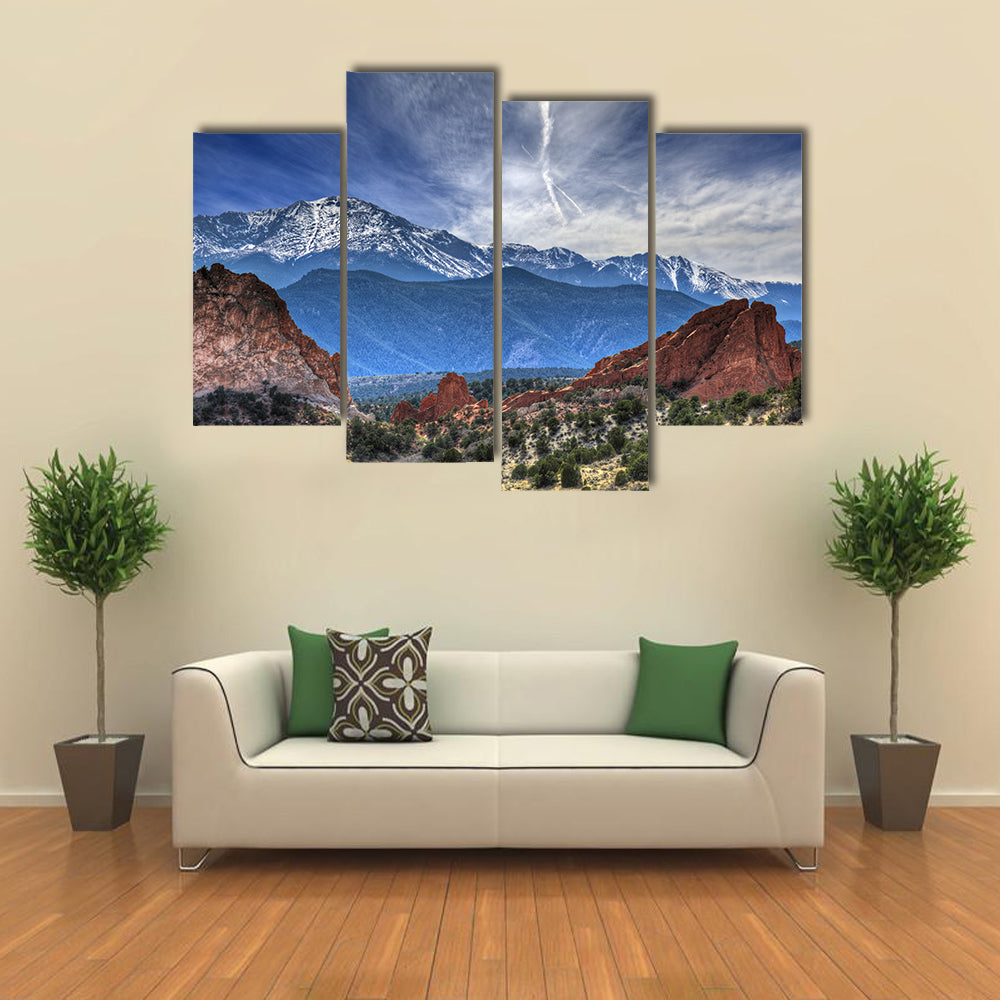 A Beautiful Illustration Of The Garden Of The God, Multi Panel Canvas Wall Art