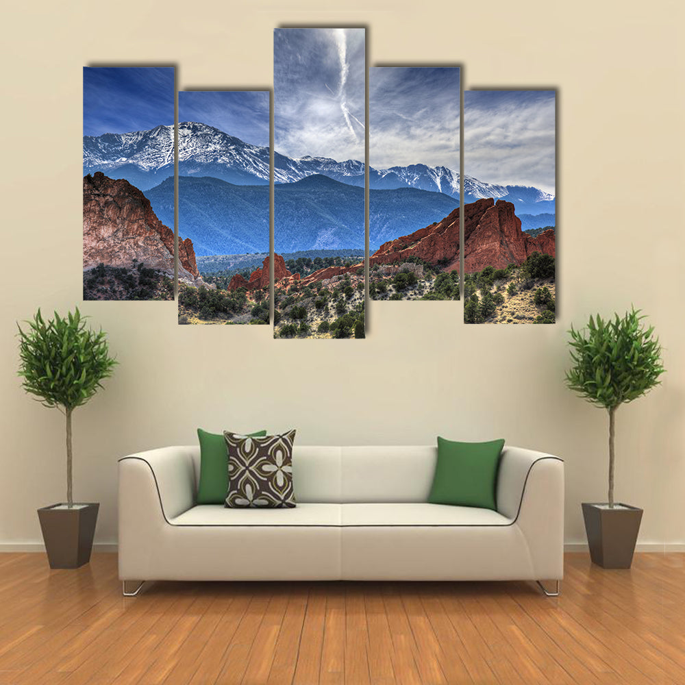 A Beautiful Illustration Of The Garden Of The God, Multi Panel Canvas Wall Art