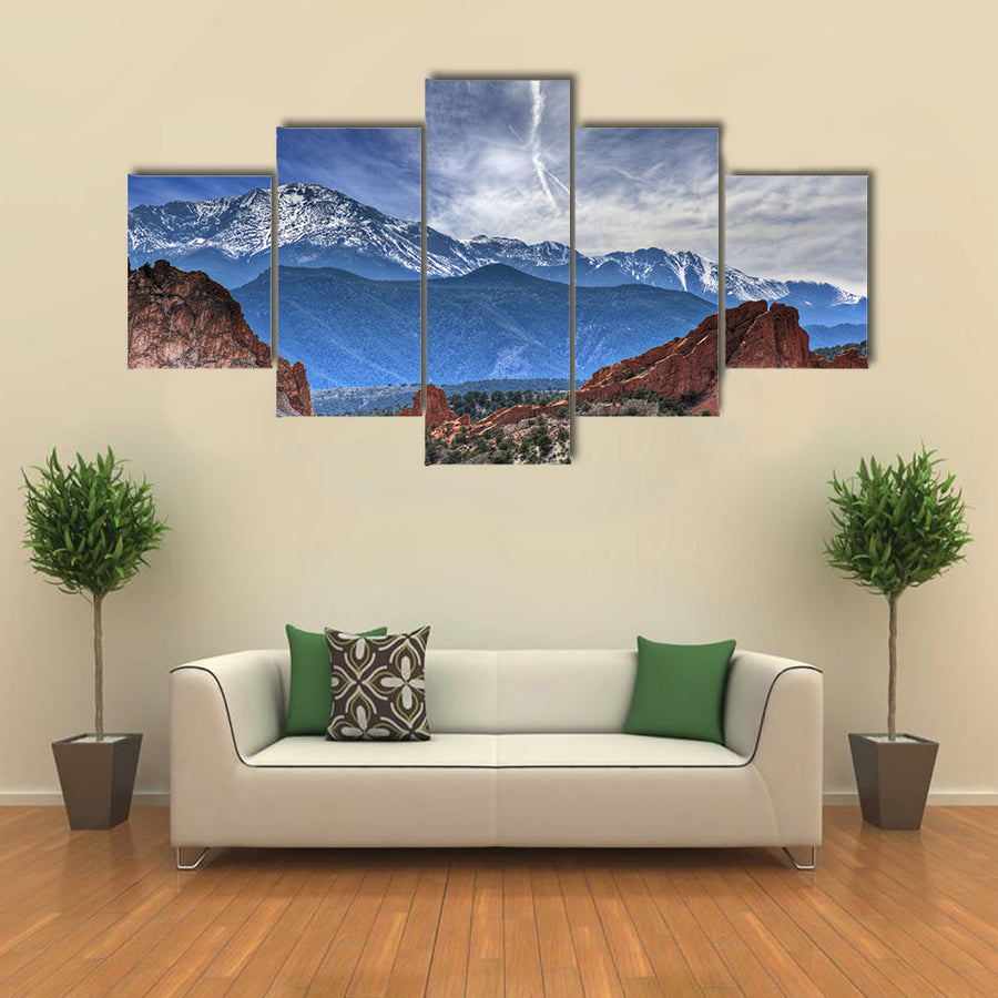 A Beautiful Illustration Of The Garden Of The God, Multi Panel Canvas Wall Art