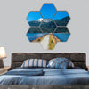 Pitt Lake and Fraser Valley of Columbia, Canada hexagonal canvas wall art