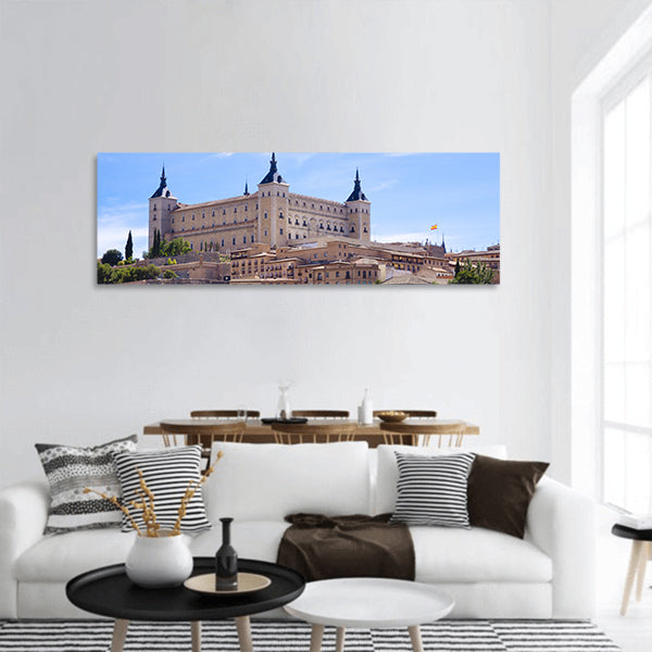 The alcazar in Toledo, Spain panoramic canvas wall art