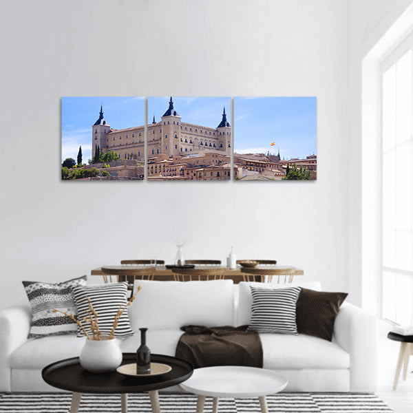 The alcazar in Toledo, Spain panoramic canvas wall art