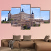 Panorama of the alcazar in Toledo, Spain multi panel canvas wall art