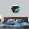 Aerial view landscape of Koh Yao, Thailand hexagonal canvas wall art