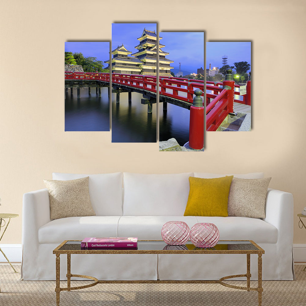 The historic Matsumoto Castle dating from the 15th Century in Matsumoto, Japan, Multi Panel Canvas Wall Art