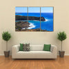 Surf Hitting Bay on Antigua Multi panel canvas wall art