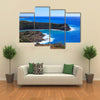 Surf Hitting Bay on Antigua Multi panel canvas wall art