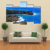 Surf Hitting Bay on Antigua Multi panel canvas wall art