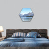 Maligne Lake in Jasper national park, Alberta, Canada hexagonal canvas wall art