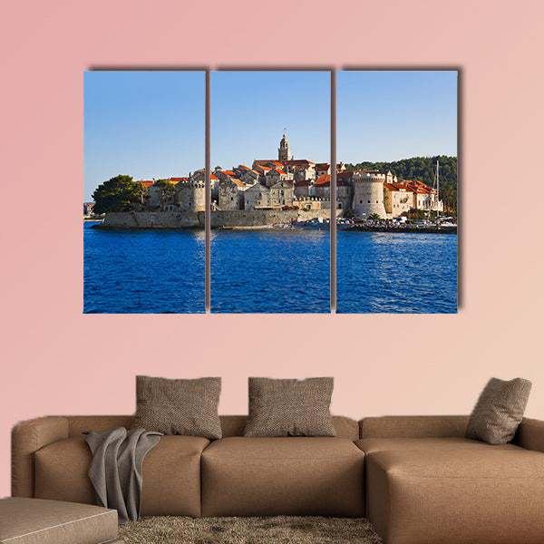 Town Korcula at Croatia multi panel canvas wall art