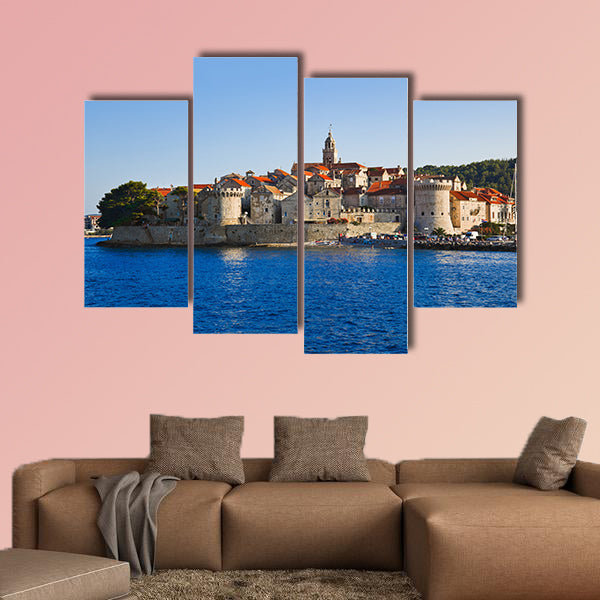 Town Korcula at Croatia multi panel canvas wall art