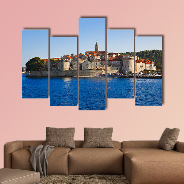 Town Korcula at Croatia multi panel canvas wall art