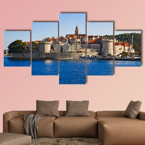 Town Korcula at Croatia multi panel canvas wall art