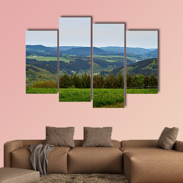 Spring in the Eifel multi panel canvas wall art