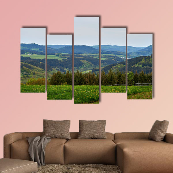 Spring in the Eifel multi panel canvas wall art