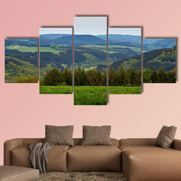 Spring in the Eifel multi panel canvas wall art
